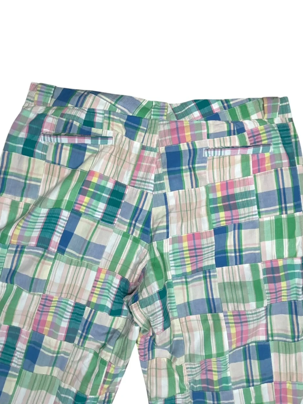 Cape Madras Capri Pants 14 Coastal Old Money Preppy Cotton Patchwork
